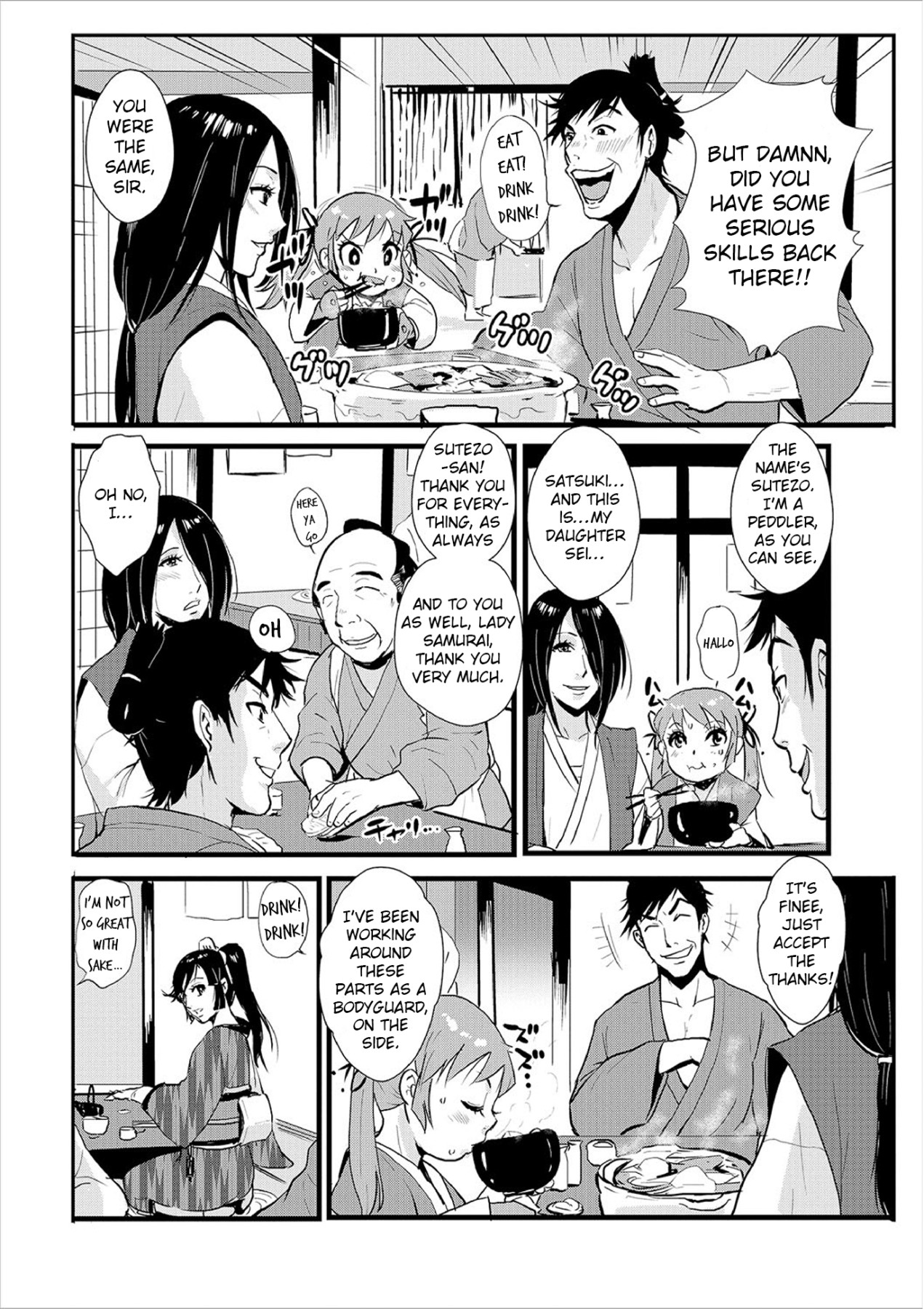 Hentai Manga Comic-Knocked Up Samurai 02: The Post Town and the Ronin, Tied and Teased-Read-8